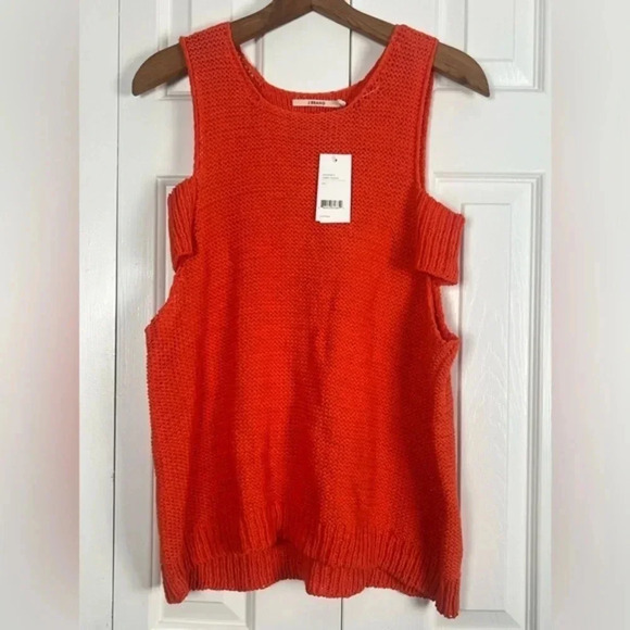 J Brand Tops - NEW J Brand Orange Cherry Tomato Sleeveless Sweater